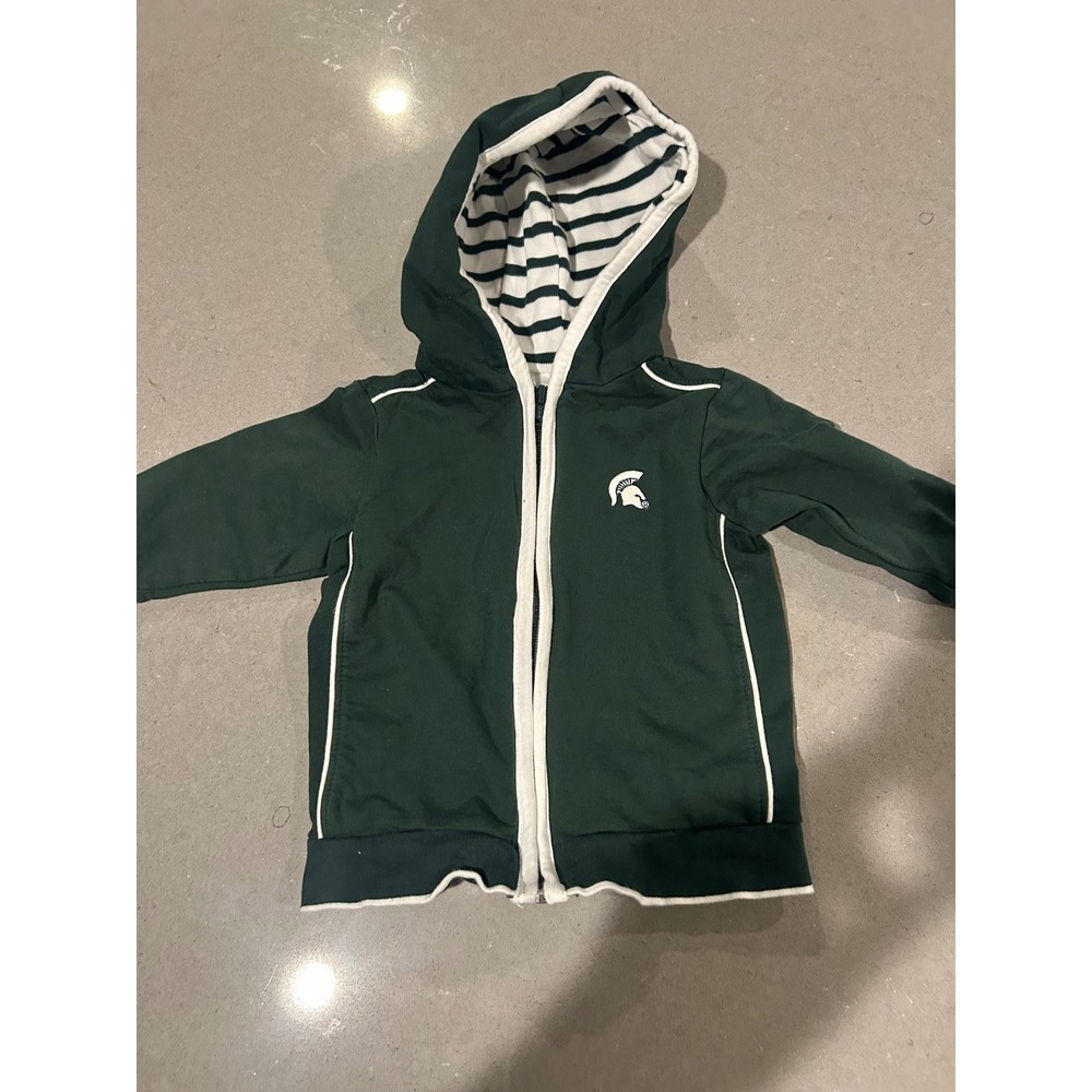 Kids Michigan State Spartans‎ Green Hoodie Jacket 18 Months Two Feet Ahead